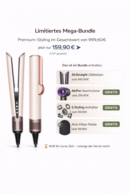 AirStraight™ 2-in-1 Haartrockner & Glätteisen