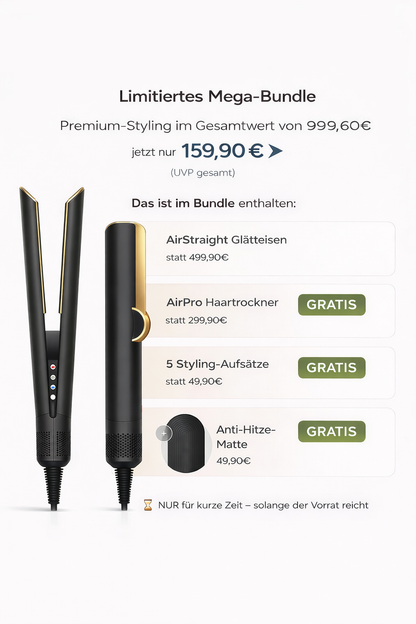 AirStraight™ 2-in-1 Haartrockner & Glätteisen