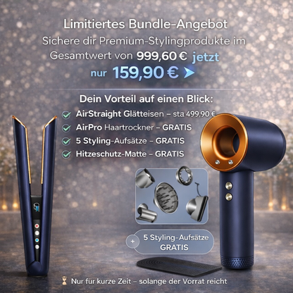 AirStraight™ 2-in-1 Haartrockner & Glätteisen