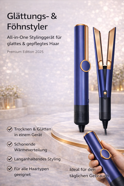 AirStraight™ 2-in-1 Haartrockner & Glätteisen