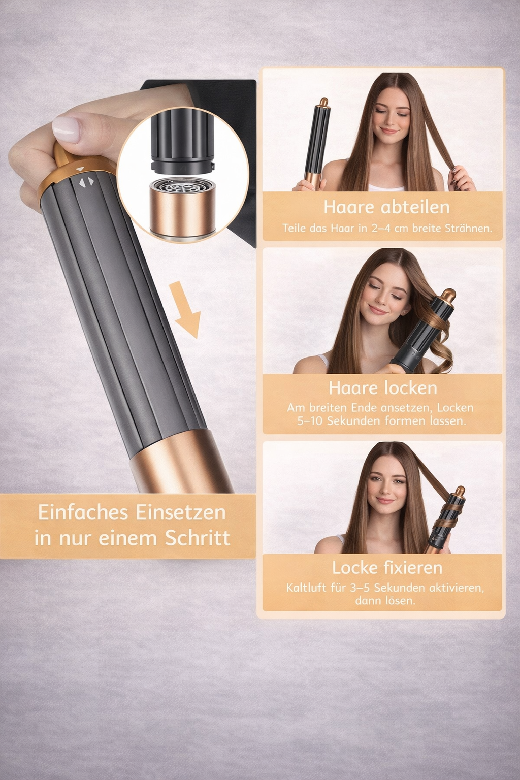 40 mm Lockenaufsatz kompatibel mit AirSilk™ Pro Haartrockner