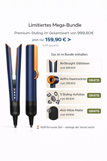 AirStraight™ 2-in-1 Haartrockner & Glätteisen