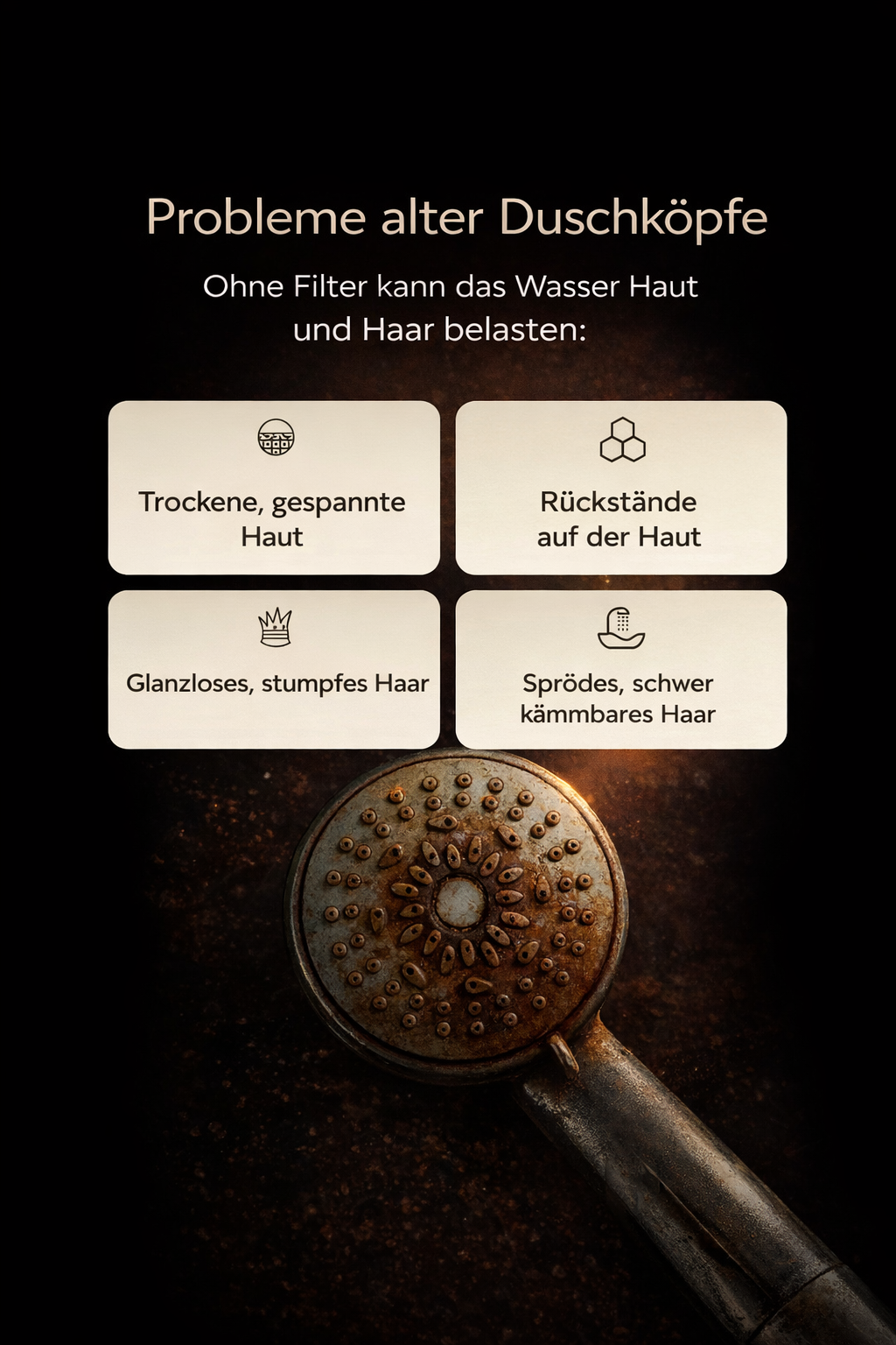 🛁 PureFlow™ Filter-Duschkopf – Sanftes Duschen für Haut & Haare