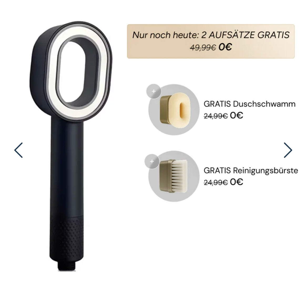 🛁 PureFlow™ Filter-Duschkopf – Sanftes Duschen für Haut & Haare